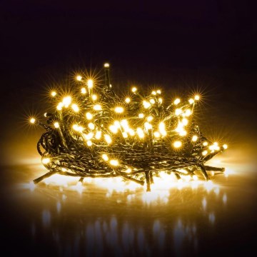 LED вулична гірлянда 1000xLED 105m тепле біле світло IP44