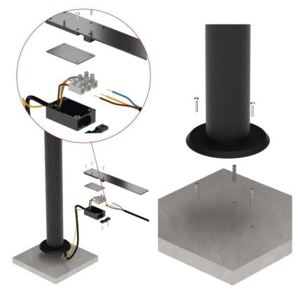 LED Вулична гнучка лампа NIKA LED/12,5W/230V IP44 50 см