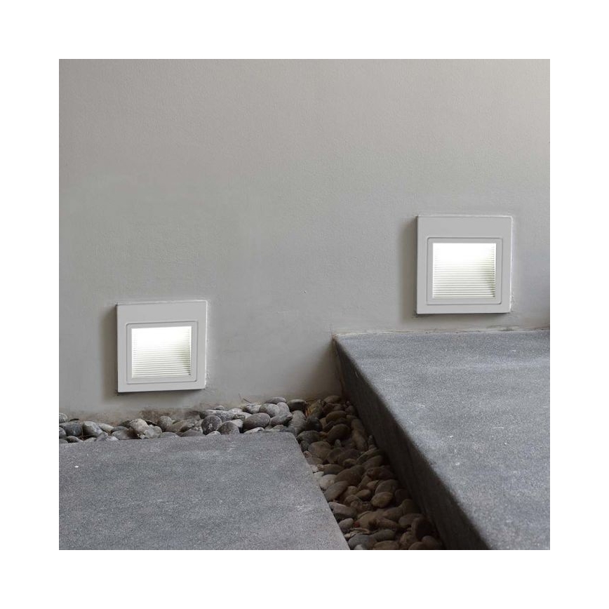 Світильник для зовнішніх сходів LED/5W/230V 3000K IP65 білий