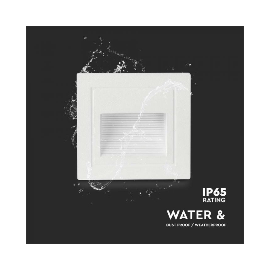 Світильник для зовнішніх сходів LED/5W/230V 3000K IP65 білий