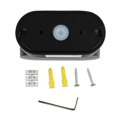 LED Вуличний гнучкий настінний світильник LED/5W/230V 3000K IP65 чорний