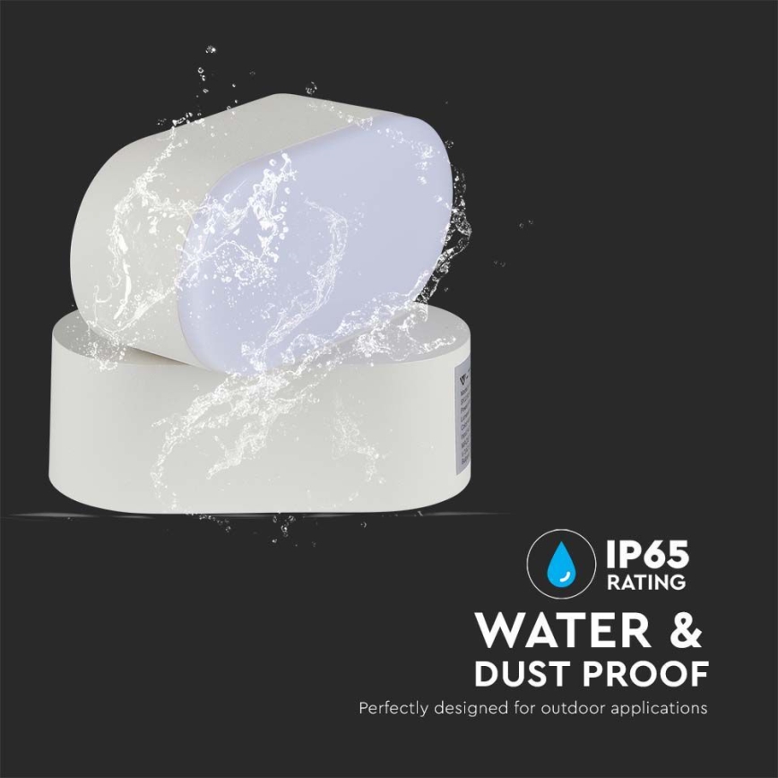 LED Вуличний гнучкий настінний світильник LED/5W/230V 4000K IP65 білий