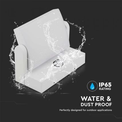 LED Вуличний настінний світильник з датчиком LED/17W/230V 4000K IP65 білий