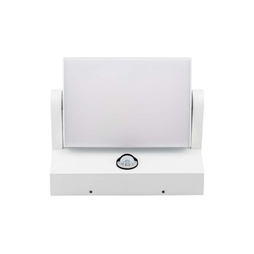 LED Вуличний настінний світильник з датчиком LED/17W/230V 4000K IP65 білий