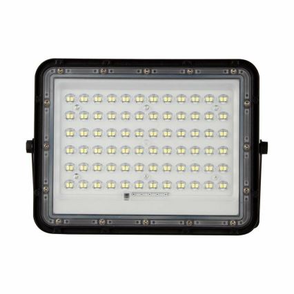 LED Вуличний з регулюванням яскравості прожектор на сонячній батареї LED/15W/3,2V IP65 4000K 12000 mAh чорний + пульт дистанційного керування