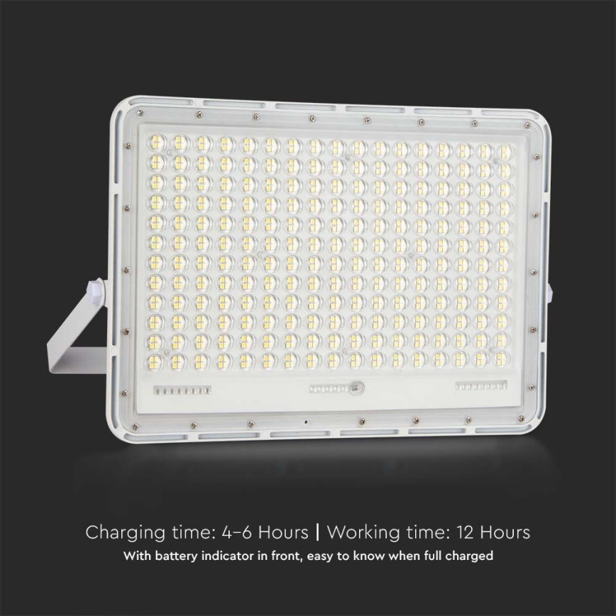 LED Вуличний прожектор на сонячній батареї LED/30W/3,2V 4000K білий IP65 + пульт дистанційного керування