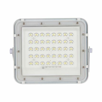 LED Вуличний з регулюванням яскравості прожектор на сонячній батареї LED/6W/3,2V IP65 4000K 5000 mAh білий + пульт дистанційного керування
