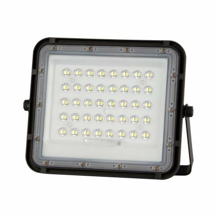 LED Вуличний з регулюванням яскравості прожектор на сонячній батареї LED/6W/3,2V IP65 4000K 5000 mAh чорний + пульт дистанційного керування