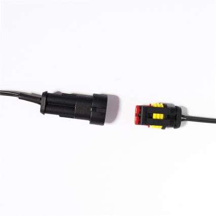 Світлодіодний зовнішній різдвяний гірлянд CONE FILAMENT 20xE10 19м прозорий/теплий білий IP44, Виготовлено в Чехії