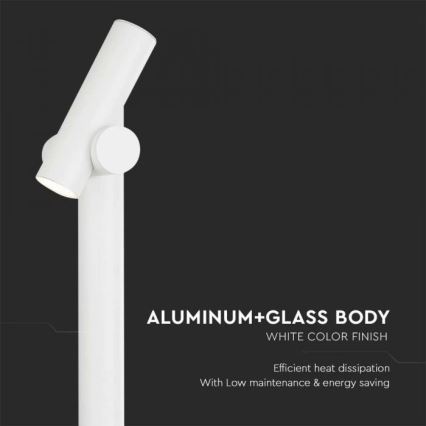 LED Вулична гнучка лампа LED/4W/230V 4000K IP44 100 см білий