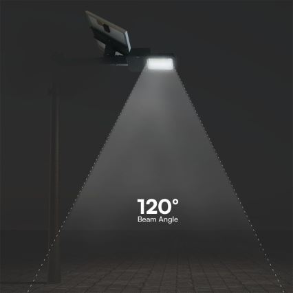 LED Вулична лампа з регулюванням яскравості гібридна на сонячній батареї LED/50W/230V 4000K IP65 50000 mAh + пульт дистанційного керування