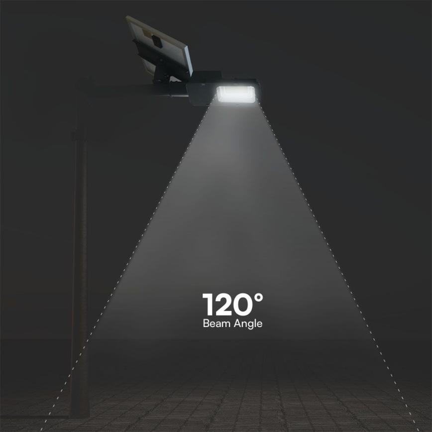 LED Вулична лампа з регулюванням яскравості гібридна на сонячній батареї LED/50W/230V 4000K IP65 50000 mAh + пульт дистанційного керування