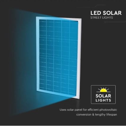 LED Вулична лампа з регулюванням яскравості на сонячній батареї LED/50W/6,4V 4000K IP65 50000 mAh + пульт дистанційного керування