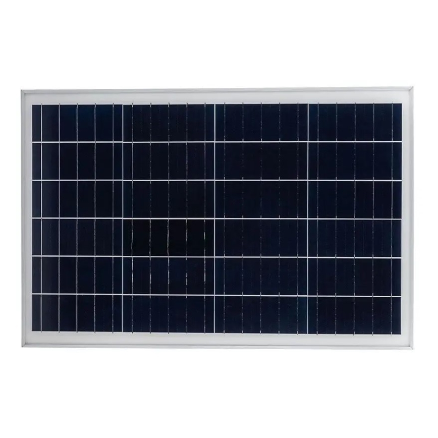 LED Вулична лампа з регулюванням яскравості на сонячній батареї LED/50W/6,4V 6000K IP65 50000 mAh + пульт дистанційного керування