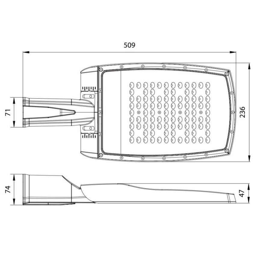 LED Вуличне освітлення NOVUM PLUS LED/120W/230V IP65