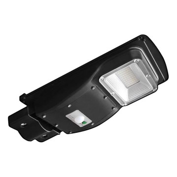 LED Вуличний ліхтар з датчиком руху і освітленості з регулюванням яскравості на сонячній батареї LED/6W/3,2V 6000K IP65 5000 mAh чорний + пульт дистанційного керування