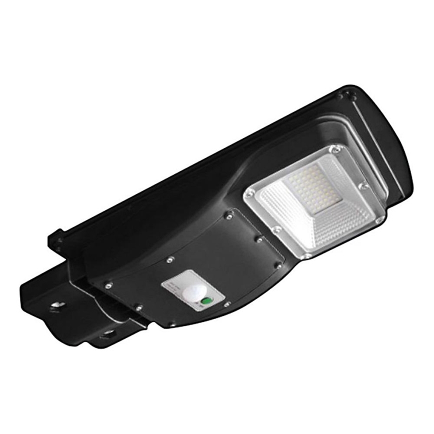 LED Вуличний ліхтар з датчиком руху і освітленості з регулюванням яскравості на сонячній батареї LED/6W/3,2V 6000K IP65 5000 mAh чорний + пульт дистанційного керування