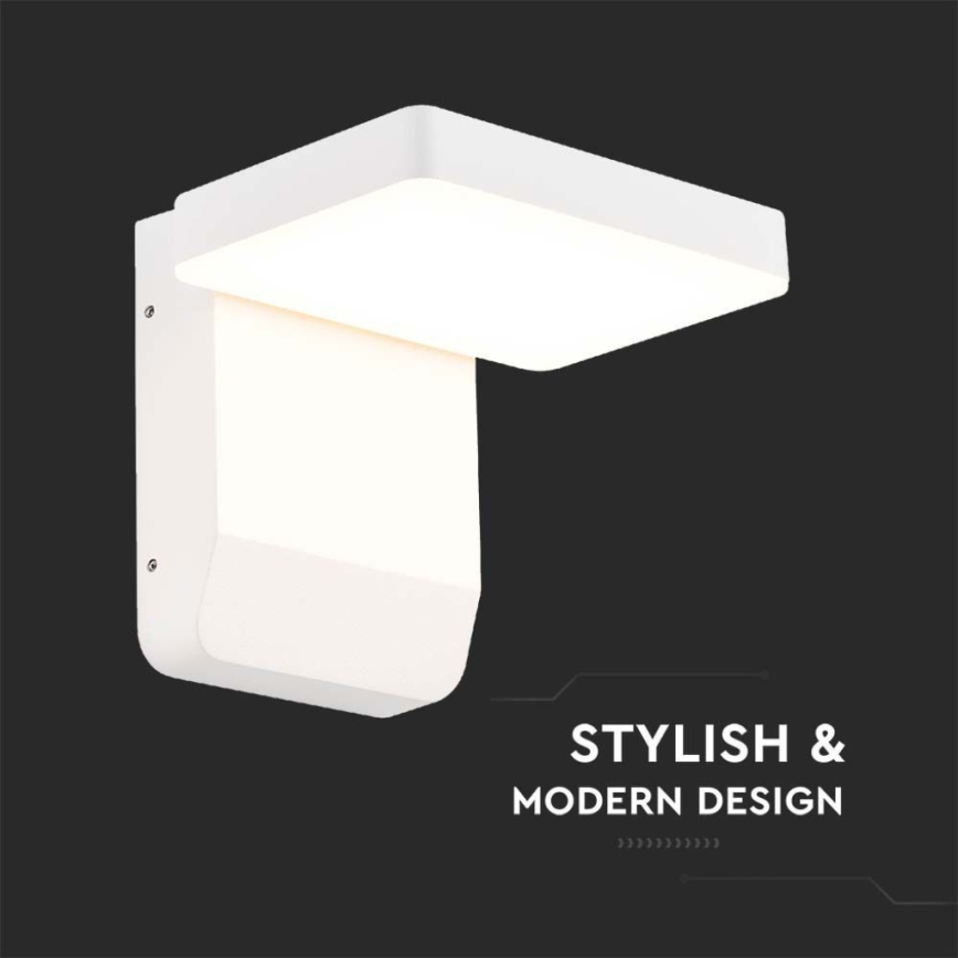 LED Вуличний настінний гнучкий світильник LED/17W/230V IP65 3000K білий