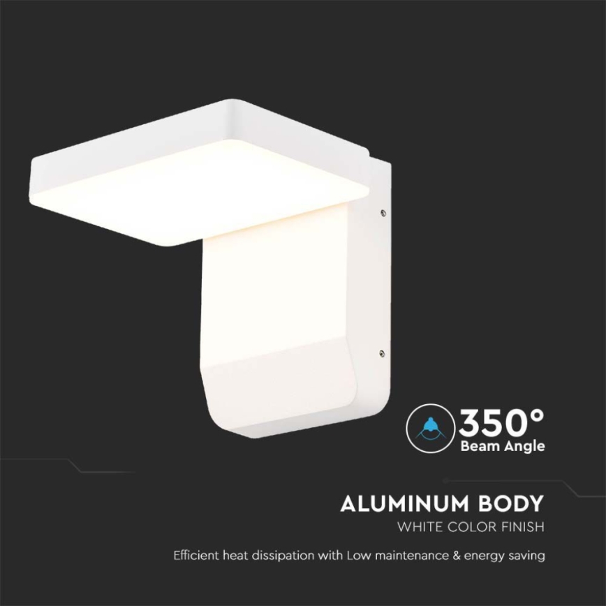 LED Вуличний настінний гнучкий світильник LED/17W/230V IP65 3000K білий