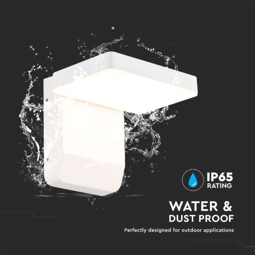 LED Вуличний настінний гнучкий світильник LED/17W/230V IP65 3000K білий