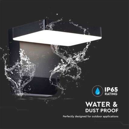 LED Вуличний настінний гнучкий світильник LED/17W/230V IP65 3000K чорний