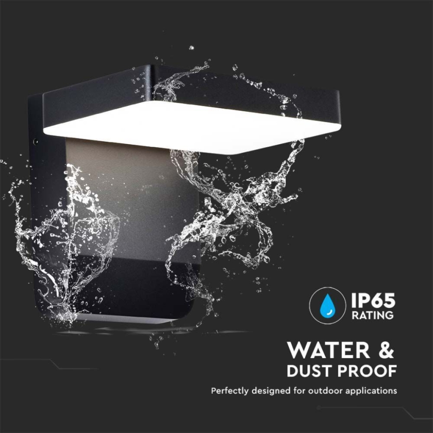 LED Вуличний настінний гнучкий світильник LED/17W/230V IP65 3000K чорний