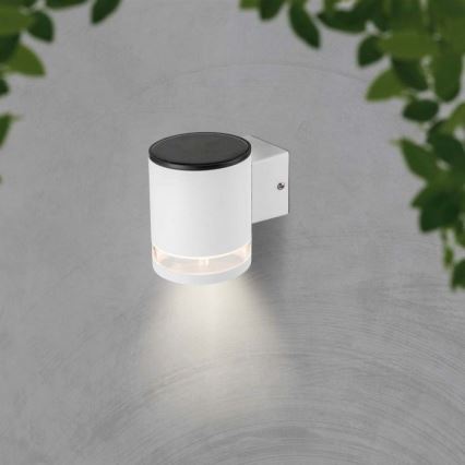 LED Вуличний настінний світильник на сонячній батареї LED/1W/3,7V 3000K IP54 білий
