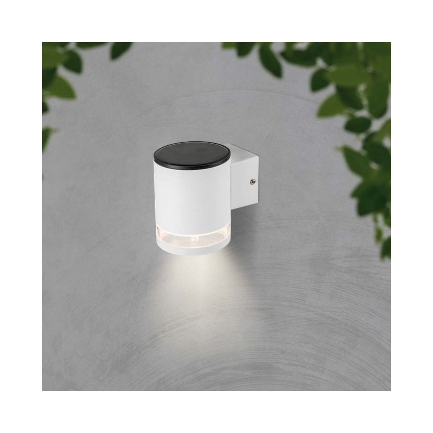 LED Вуличний настінний світильник на сонячній батареї LED/1W/3,7V 3000K IP54 білий