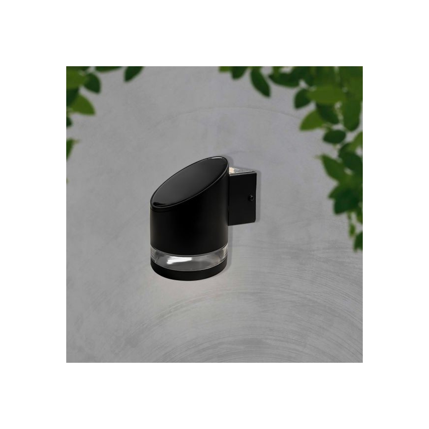 LED Вуличний настінний світильник на сонячній батареї LED/1W/3,7V 3000K IP54 чорний