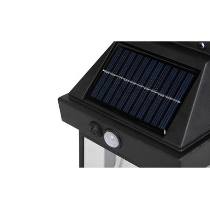 LED Вуличний настінний світильник на сонячній батареї з датчиком LED/1W/230V 1200 mAh IP65