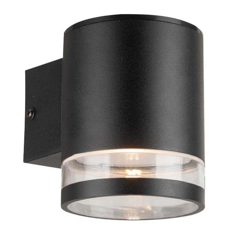 LED Вуличний настінний світильник на сонячній батареї з датчиком LED/1W/3,7V 3000K IP54 чорний