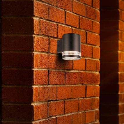 LED Вуличний настінний світильник на сонячній батареї з датчиком LED/1W/3,7V 3000K IP54 чорний