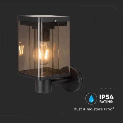 LED Вуличний настінний світильник на сонячній батареї з датчиком LED/2,5W/3,7V 3000K IP54