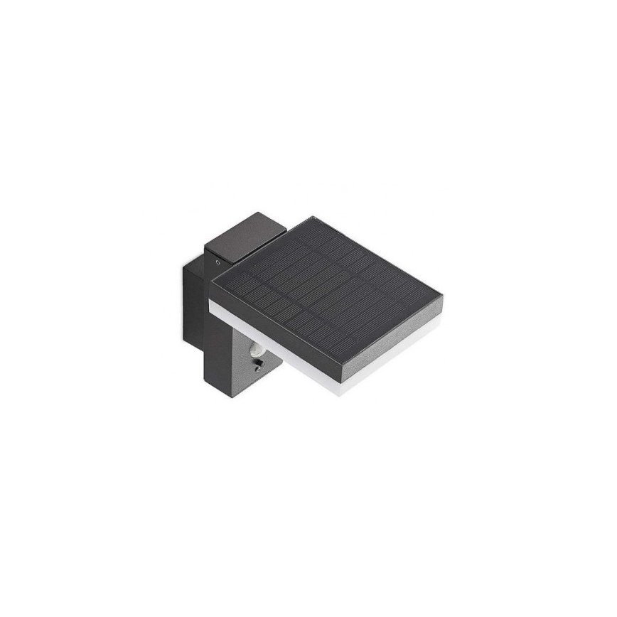 LED Вуличний настінний світильник на сонячній батареї з датчиком LED/5,5W/3,7V 3000K IP54 2200 mAh