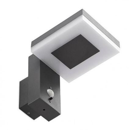 LED Вуличний настінний світильник на сонячній батареї з датчиком LED/5,5W/3,7V 3000K IP54 2200 mAh