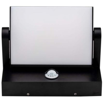 LED Вуличний настінний світильник з датчиком LED/17W/230V 3000K IP65 чорний
