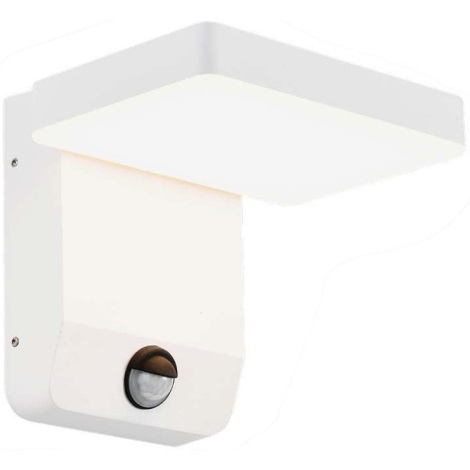 LED Вуличний настінний гнучкий світильник з датчиком LED/17W/230V IP65 3000K білий