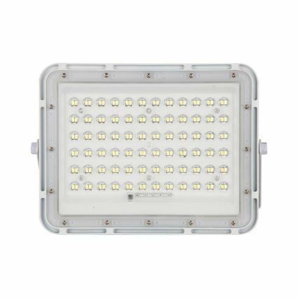 LED Вуличний з регулюванням яскравості прожектор на сонячній батареї LED/15W/3,2V IP65 6400K 12000 mAh білий + пульт дистанційного керування