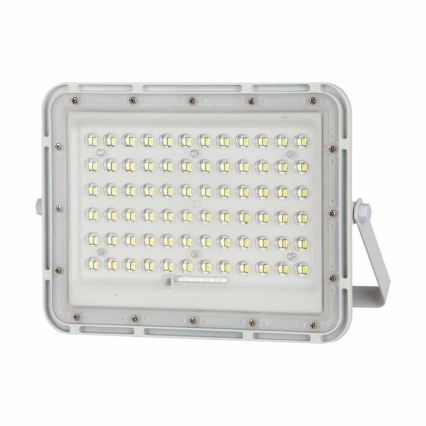 LED Вуличний з регулюванням яскравості прожектор на сонячній батареї LED/15W/3,2V IP65 6400K 12000 mAh білий + пульт дистанційного керування