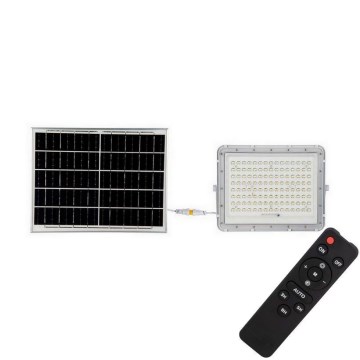 LED Вуличний прожектор на сонячній батареї LED/20W/3,2V 6400K білий IP65 + пульт дистанційного керування
