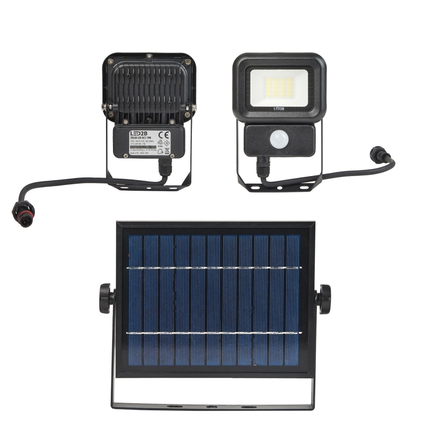 LED Вуличний прожектор на сонячній батареї з датчиком LED/10W/3,7V 6500K IP65