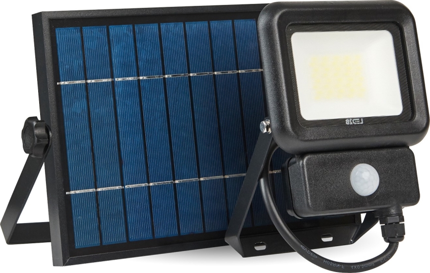 LED Вуличний прожектор на сонячній батареї з датчиком LED/20W/3,7V 6500K IP65 4400 mAh