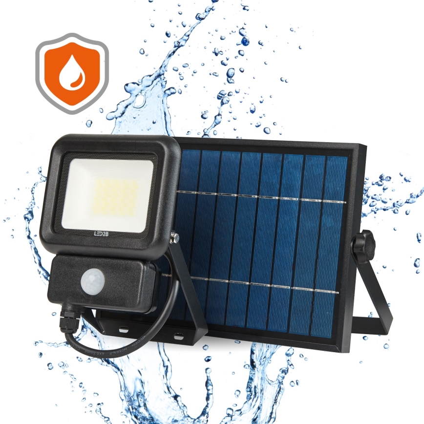 LED Вуличний прожектор на сонячній батареї з датчиком LED/20W/3,7V 6500K IP65 4400 mAh