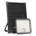 LED Вуличний прожектор на сонячній батареї з датчиком LED/30W/6,4V IP65 3000/4000K + пульт дистанційного керування