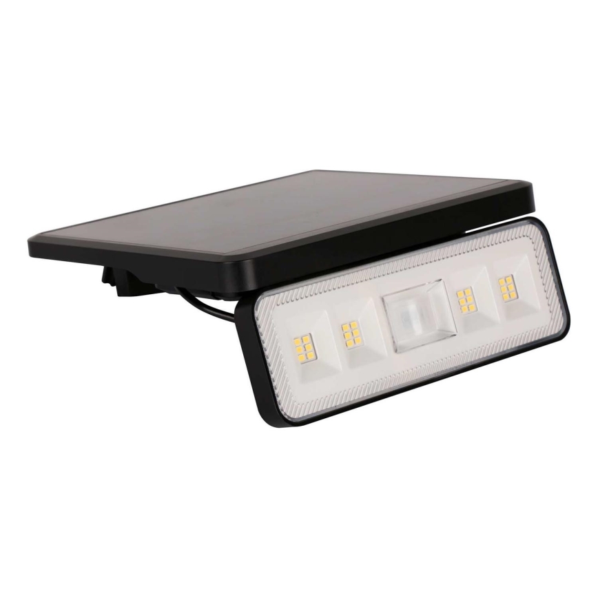 LED Вуличний прожектор на сонячній батареї з датчиком LED/8W/3,7V IP54 чорний