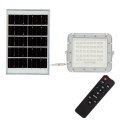 LED Вуличний  прожектор на сонячній батареї з регулюванням яскравості LED/10W/3,2V IP65 6400K білий + пульт дистанційного керування