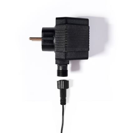 Світлодіодний зовнішній різдвяний гірлянд CONE FILAMENT 20xE10 19м прозорий/теплий білий IP44, Виготовлено в Чехії