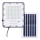 LED Вуличний з регулюванням яскравості прожектор на сонячній батареї LED/100W/3,2V 4500K IP65 чорний + пульт дистанційного керування