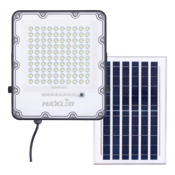 LED Вуличний з регулюванням яскравості сонячна прожектор LED/50W/3,2V 4500K IP65 чорний + пульт дистанційного керування