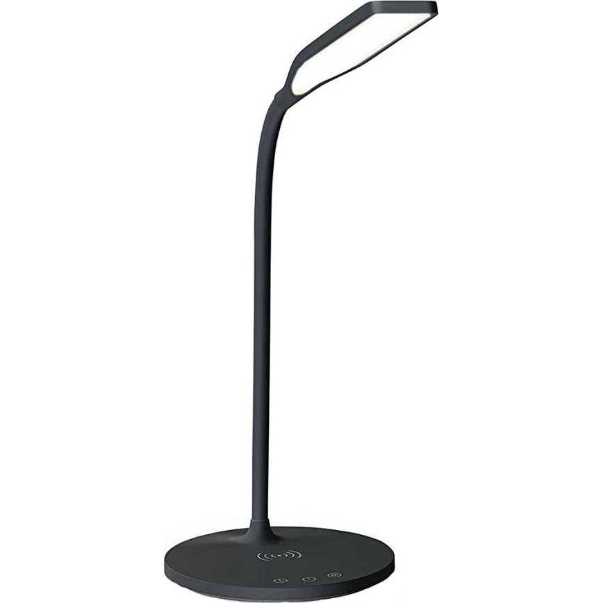 LED з регулюванням яскравості сенсорна flexibilní настільна лампа з 15W bezdrátovým зарядкою Qi LED/5,5W/230V 2700-6500K чорний